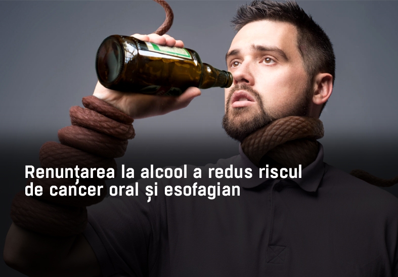 Renunțarea la alcool a redus riscul de cancer oral și esofagian